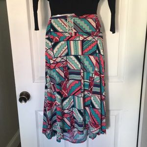 Lularoe “Azure” box patterns skirt